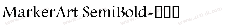 MarkerArt SemiBold字体转换